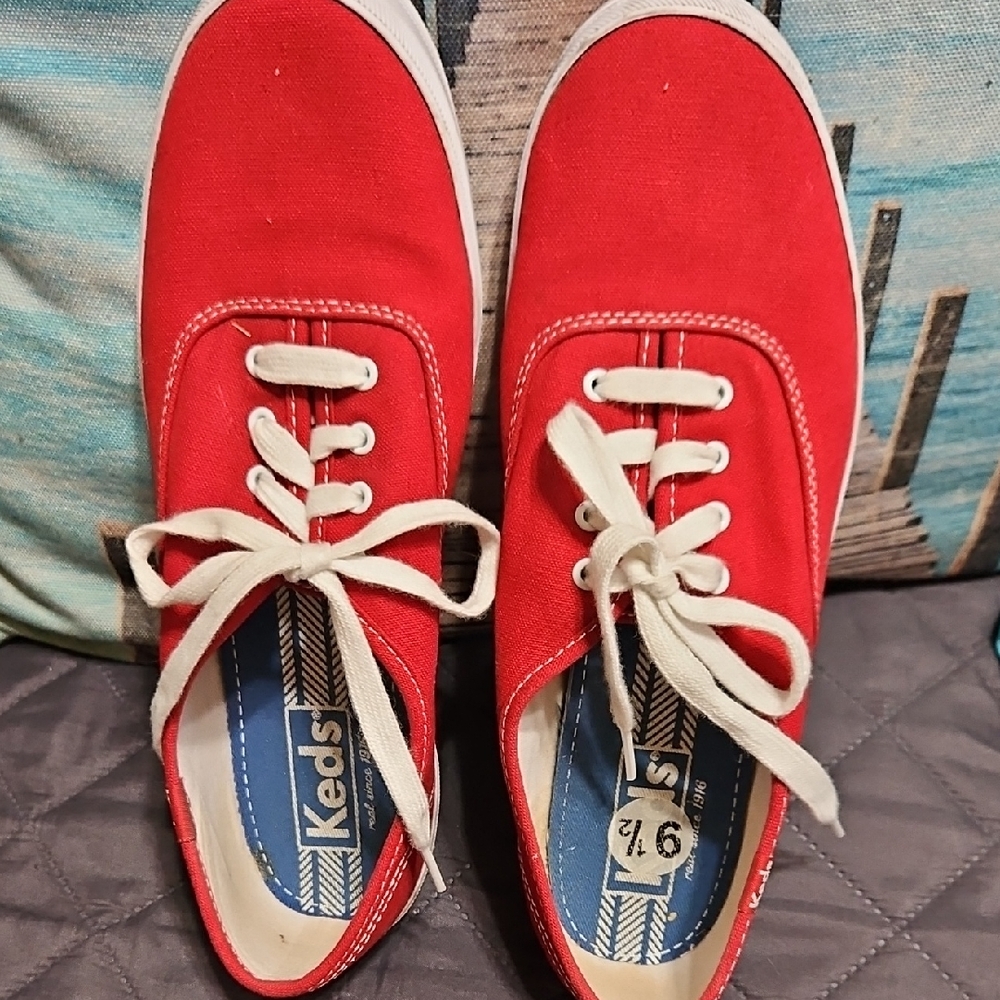 Keds Red Canvas Sneakers